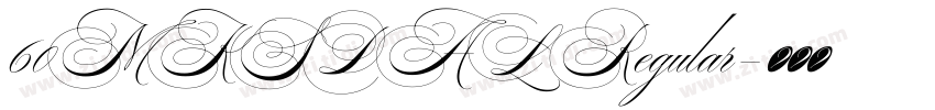 60MKSDAL Regular字体转换